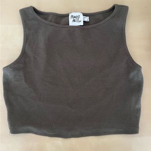 Princess Polly army green crop top!